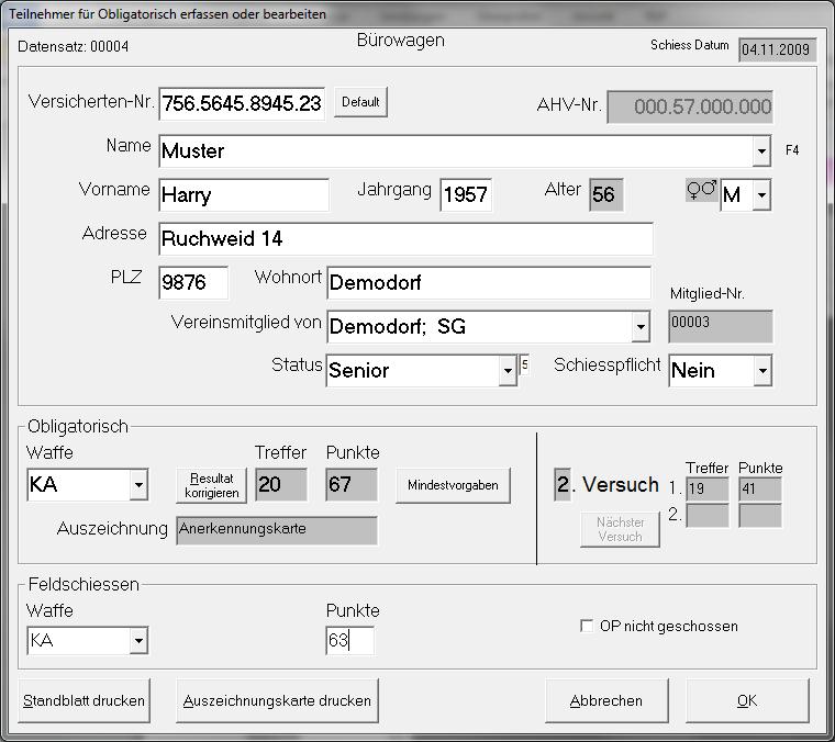 screenshot2 Erfassungsmaske